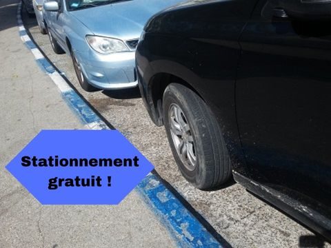 Stationnement gratuit !